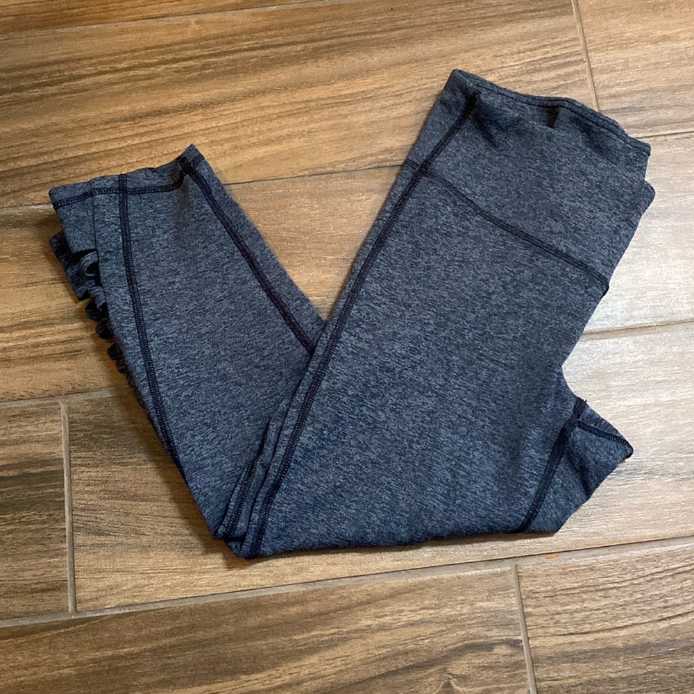 Athleta‎ Capri workout pants lattice detail